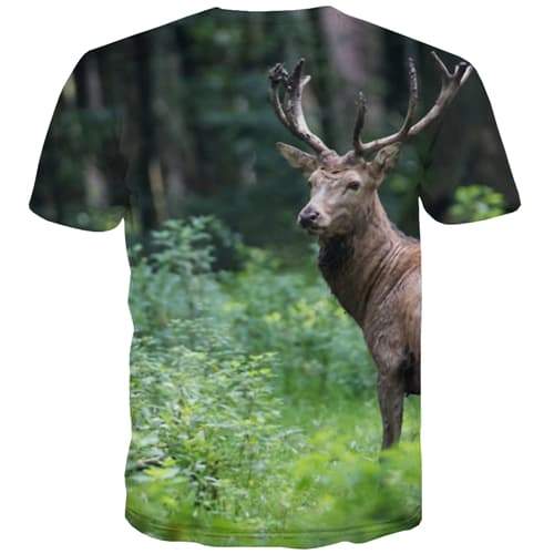 
Deer T-shirt Men Animal Tshirt Printed Forest Tshirt Anime Street Shirt Print Leisure Tshirts Novelty Short Sleeve Fashion - KYKU
                