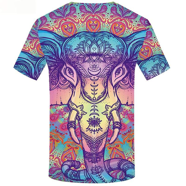 
Elephant T shirts Men Animal Tshirts Novelty Colorful T-shirts 3d Flower Tshirt Printed Short Sleeve T shirts Mens Tee
                