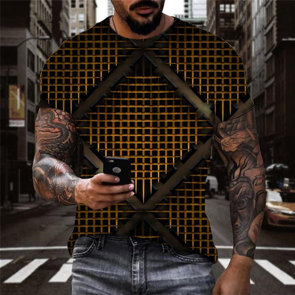 
Gold Metal Check shirts Casual special texture different art costume men Casual
                