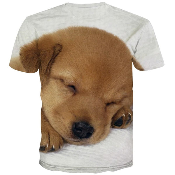
Golden Retriever dog tshirts Casual shirt 3D Puppy Cute Pets men big Smart dogs Casual art costume
                