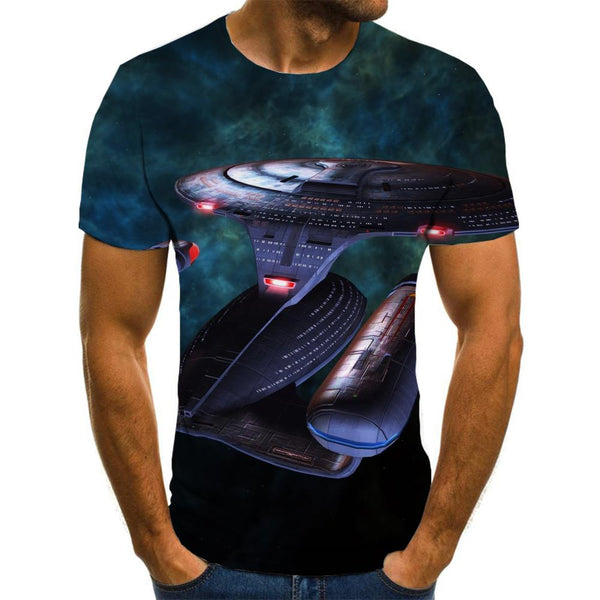 Airship shirt Casual shirt 3D air ship men Cool art costume flying ship