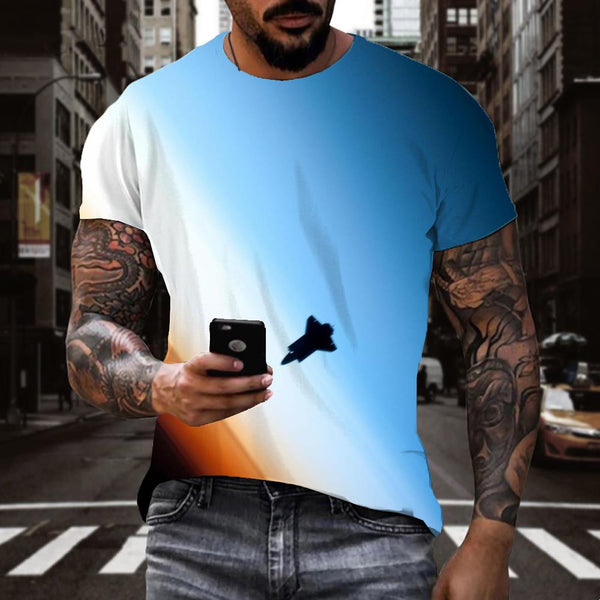 
shirt Airship air ship Funny 3D t shirt Cool art costume men flying ship
                