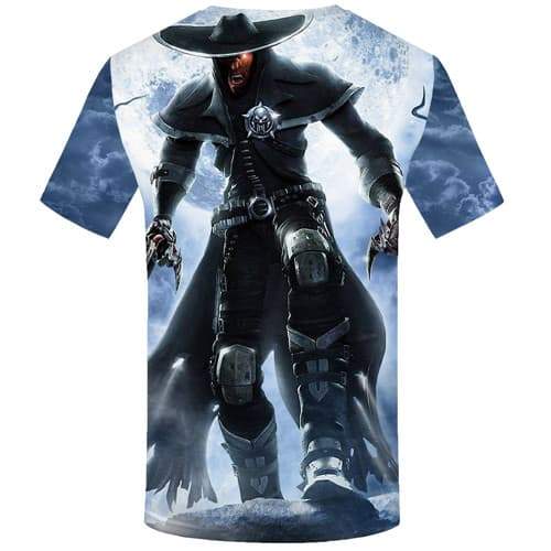 
Gun T-shirt Men Moon Shirt Print Cartoon Tshirts Cool Game Tshirt Anime Metal T shirts Funny Short Sleeve Hip hop Unisex Tops - KYKU
                