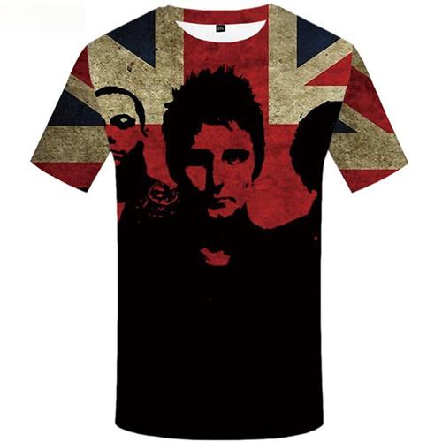Band T-shirt Men United Kingdom Tshirt Anime Character Shirt Print Vintage Tshirts Novelty Uk Tshirt Printed Short Sleeve - KYKU