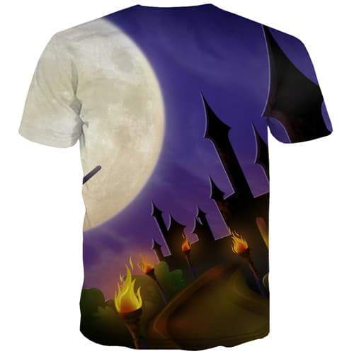 
Moon T shirts Men Witch Shirt Print Halloween Tshirts Cool Cosplay T shirts Funny Funny Tshirt Printed Short Sleeve Hip hop - KYKU
                