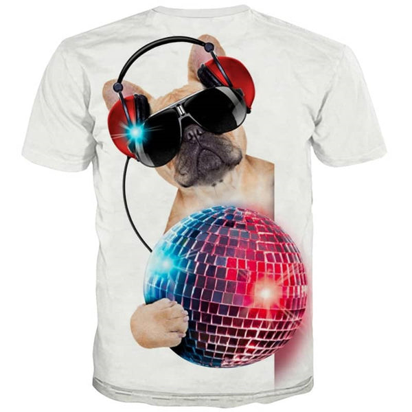 
cute dog tshirt 3D shirt happy dog Cool puppy art costume men
                