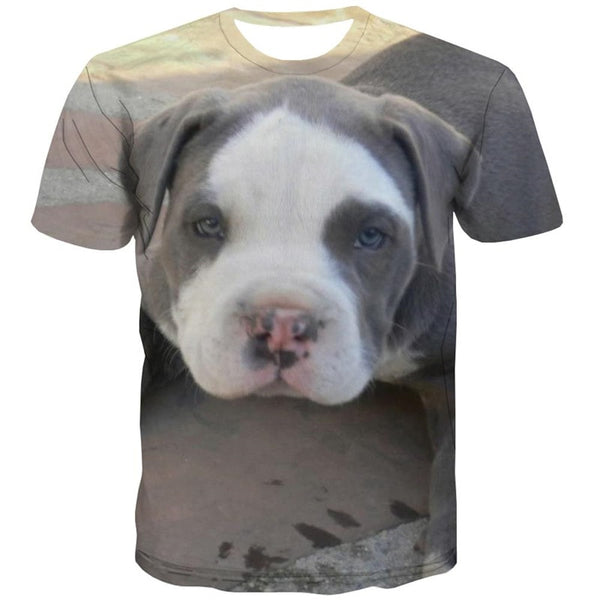 
dog tshirt Novelty 3D shirt Puppy Cute animal Casual male art costume big Smart dogs
                