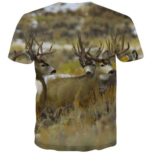 
Elk T-shirt Men Animal Tshirts Novelty Funny Tshirts Cool Lovely T-shirts 3d Deer T-shirts Graphic Short Sleeve summer Unisex - KYKU
                