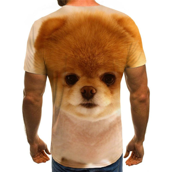 
dog shirts Puppy Cute animal tee top art costume Cool big Smart dogs male
                