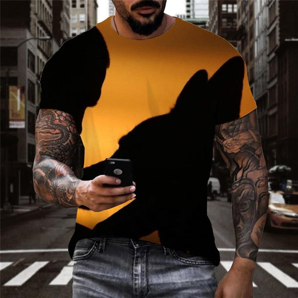 
dog tshirts Puppy Cute animal shirt tee art costume men's Cool big Smart dogs
                