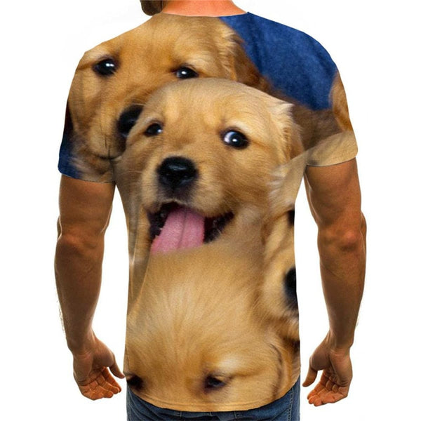 
Golden Retriever dog t shirt Print clothes Puppy Cute Pets big Smart dogs art costume Cool man
                