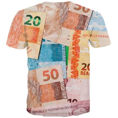 
Money T-shirt Men Brazil Tshirt Printed Brazilian Real T shirts Funny Abstract Shirt Print Harajuku T-shirts Graphic - KYKU
                