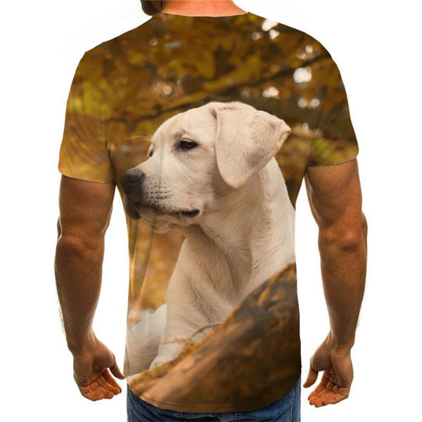 
t shirts Golden Retriever dog Puppy Cute Pets Funny 3D t shirt art costume big Smart dogs man Cool
                