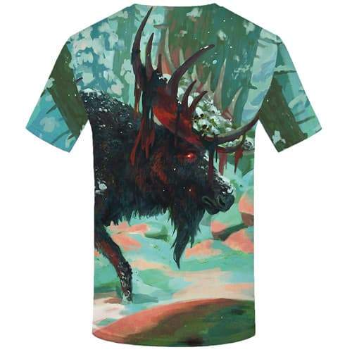 
Deer T-shirt Men Blood Tshirt Printed Animal T-shirts 3d War Tshirts Cool Graffiti T shirts Funny Short Sleeve Hip hop Men S-5XL - KYKU
                