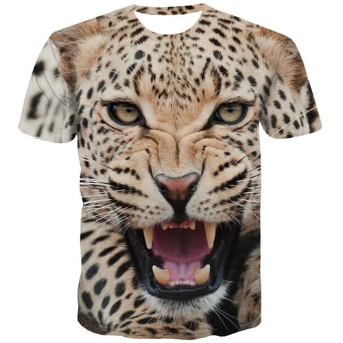 Tiger T shirts Men Animal T-shirts 3d War Shirt Print Rock T-shirts Graphic Gothic Tshirts Cool Short Sleeve Fashion Men women - KYKU