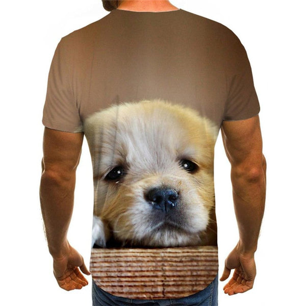 
shirt Golden Retriever dog top tee Puppy Cute Pets Cool art costume man big Smart dogs
                