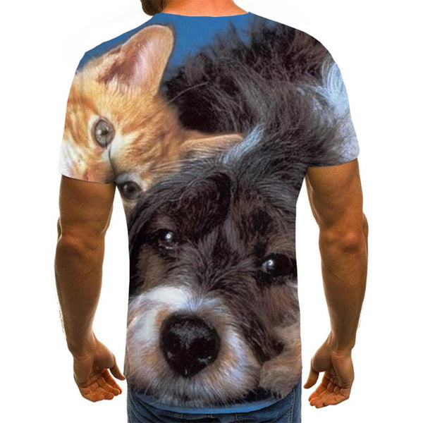
shirt animaldocile pets CoolCasual art costume men cat and dog
                