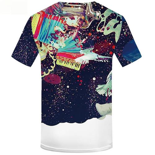 
Colorful T-shirt Men Music T-shirts Graphic Bird Tshirt Printed Paint Tshirts Cool Short Sleeve Punk Rock Unisex Tops Male Rock
                