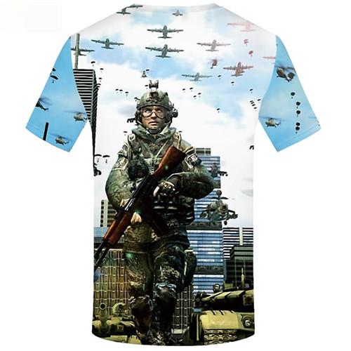 
Military T-shirt Men War T-shirts 3d Character Tshirts Cool Tank Tshirt Anime Russia Tshirts Casual Short Sleeve Full Print
                