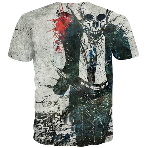 
Painting T shirts Men Skull T shirts Funny Cosplay Shirt Print Punk Tshirt Printed Rock Tshirts Novelty Short Sleeve T shirts - KYKU
                