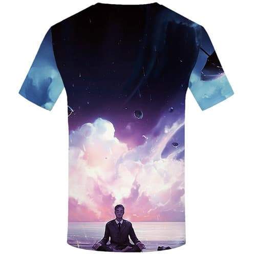 
Meditation T shirts Men Character Tshirts Cool Cartoon T-shirts 3d Nebula Tshirts Novelty Colorful Shirt Print Short Sleeve - KYKU
                