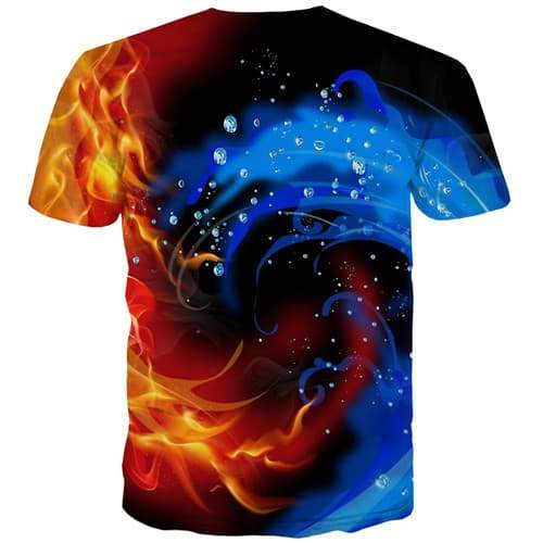 
Galaxy T-shirt Men Psychedelic T-shirts Graphic Flame Tshirts Novelty Yin Yang Tshirt Printed Harajuku Shirt Print Short Sleeve - KYKU
                