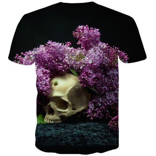 
Skull T-shirt Men Flower T-shirts Graphic Punk Rock Shirt Print Hip Hop Tshirts Cool Harajuku Tshirt Anime Short Sleeve - KYKU
                