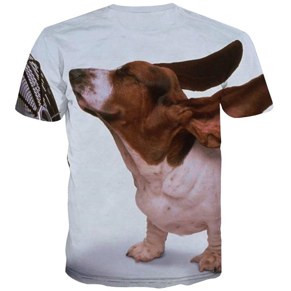 
shirts dog tee top Puppy Cute animal art costume Cool male big Smart dogs
                