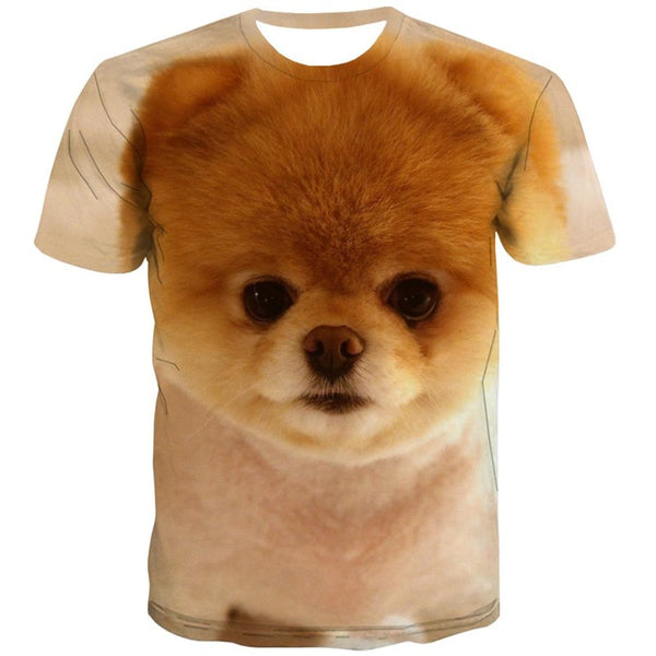 
dog shirts Puppy Cute animal tee top art costume Cool big Smart dogs male
                