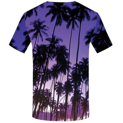 
Coconut Tree T-shirt Men Harajuku Tshirt Printed Leaf Tshirt Anime Purple T-shirts Graphic Rock Shirt Print Short Sleeve - KYKU
                