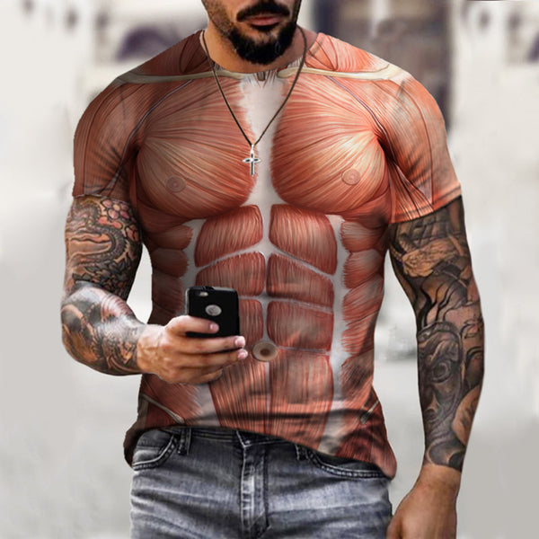 
Anime T shirt  3d Print T-shirt Muscle Graphic T-Shirt
                