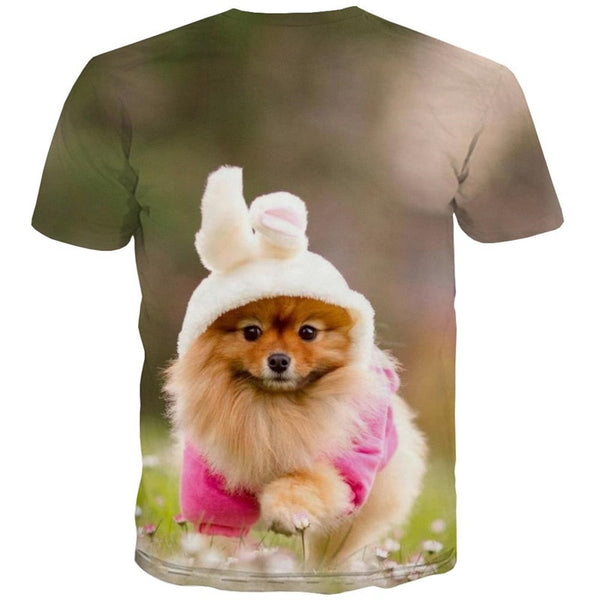 
dog tshirt Puppy Cute animal clothing Cool male art costume big Smart dogs
                