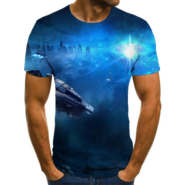 Airship t shirt air ship top tee men art costume Cool flying ship