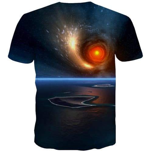 
Galaxy Space T-shirt Men Flame Shirt Print Aurora Tshirt Printed Gothic Tshirts Novelty Short Sleeve T shirts Men/women Tee Top - KYKU
                