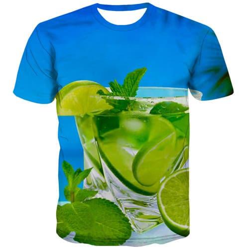 Lemon T shirts Men Water T shirts Funny Harajuku T-shirts 3d Street Shirt Print Leisure Tshirts Novelty Short Sleeve Full Print - KYKU