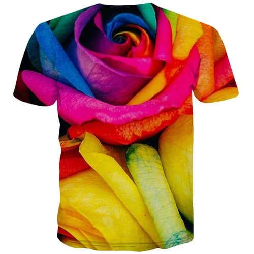 
Rose T-shirt Men Flower Shirt Print Graffiti T-shirts Graphic Art Tshirt Printed Colorful Tshirts Novelty Short Sleeve summer - KYKU
                