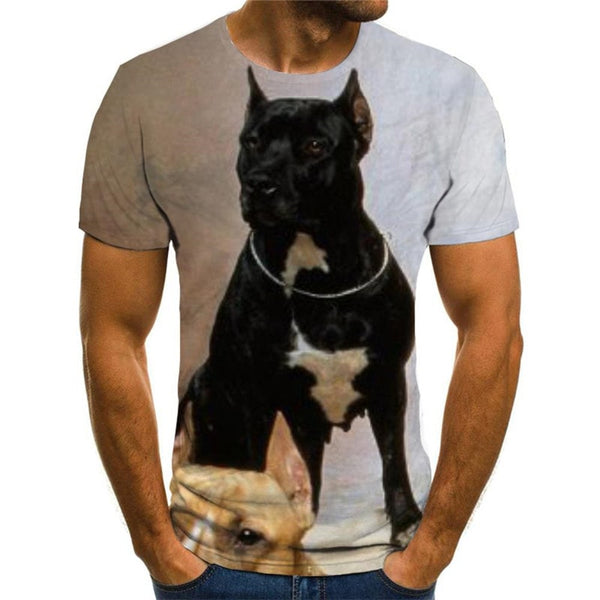 shirts dog Puppy Cute animal Casual shirt 3D art costume Cool men's big Smart dogs