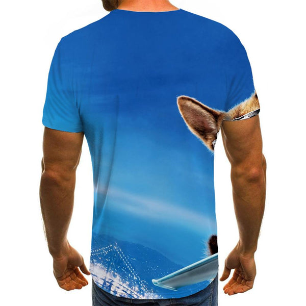 
animal t shirtdocile pets t shirt 3Dcat and dog art costume Cool men
                