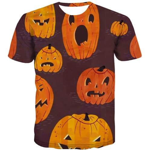 Pumpkin Halloween T shirts Men Cosplay Tshirts Casual Harajuku Shirt Print Party Tshirts Cool Gothic T shirts Funny Short Sleeve - KYKU