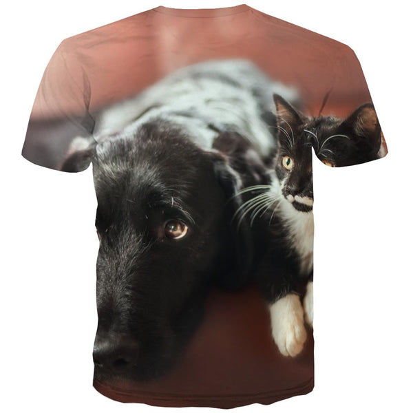 
shirt animaldocile pets Funny 3D t shirtCool art costume men cat and dog
                