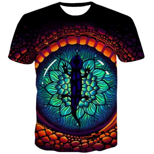 Animal T shirts Men Colorful Shirt Print Abstract Tshirts Casual Dizziness Tshirt Printed Harajuku Tshirts Novelty Short Sleeve - KYKU