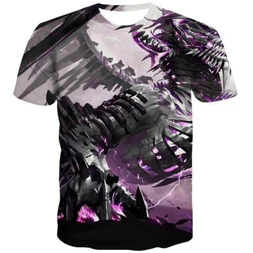 Metal T-shirt Men Gear Tshirts Novelty Hip Hop T-shirts 3d Punk T shirts Funny Rock T-shirts Graphic Short Sleeve summer Mens - KYKU