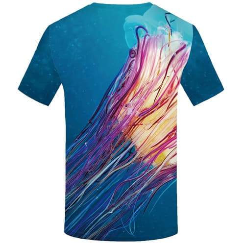 
Jellyfish T shirts Men Colorful Tshirts Cool Ocean Shirt Print Harajuku Tshirt Printed Blue Tshirts Novelty Short Sleeve Fashion - KYKU
                
