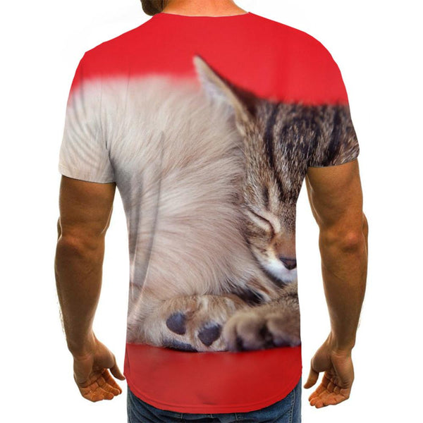 
animal tshirtFunny 3D t shirt docile petsCasual men art costume cat and dog
                