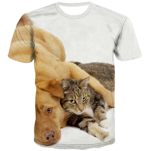 
tshirt animalshirt tee docile petsmen cat and dog art costume Cool
                