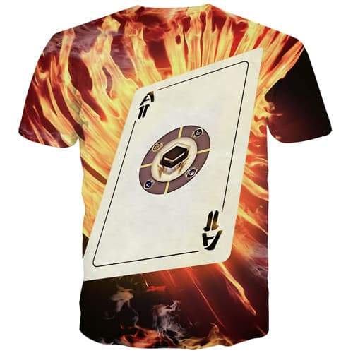
Card T shirts Men Poker Shirt Print Flame T shirts Funny Galaxy Space T-shirts Graphic Gothic T-shirts 3d Short Sleeve Hip hop - KYKU
                