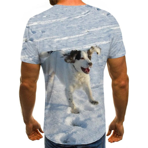 
shirts dog Puppy Cute animal Print clothes art costume Casual male big Smart dogs
                