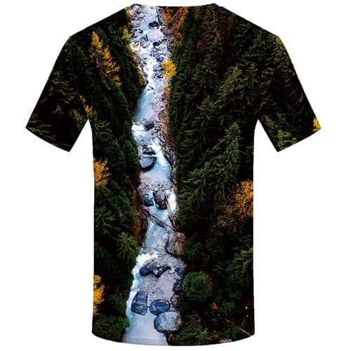 
Forest T shirts Men Harajuku Tshirts Casual Cartoon Tshirts Cool Refraction Tshirts Novelty Gothic Tshirt Printed Short Sleeve - KYKU
                