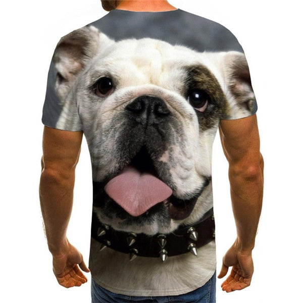 
tshirts dog shirt tee Puppy Cute animal male big Smart dogs art costume Casual
                