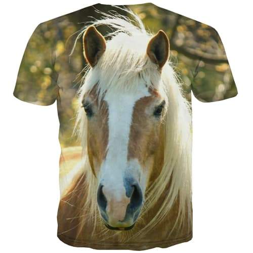 
Horse T-shirt Men Animal Shirt Print Lovely Tshirt Printed Funny T-shirts 3d Leisure Tshirts Cool Short Sleeve T shirts Men New - KYKU
                